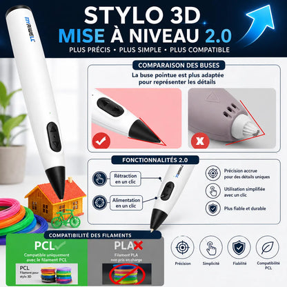 Stylo 3D enfant basse température dans la gamme Petit Curio