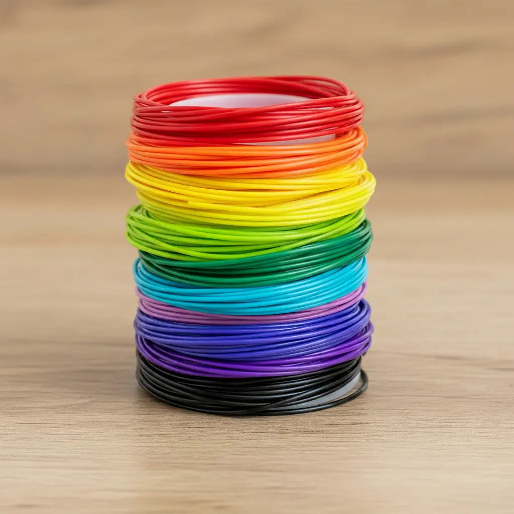 Filament PCL 20 couleurs arc-en-ciel pour stylo 3D enfant