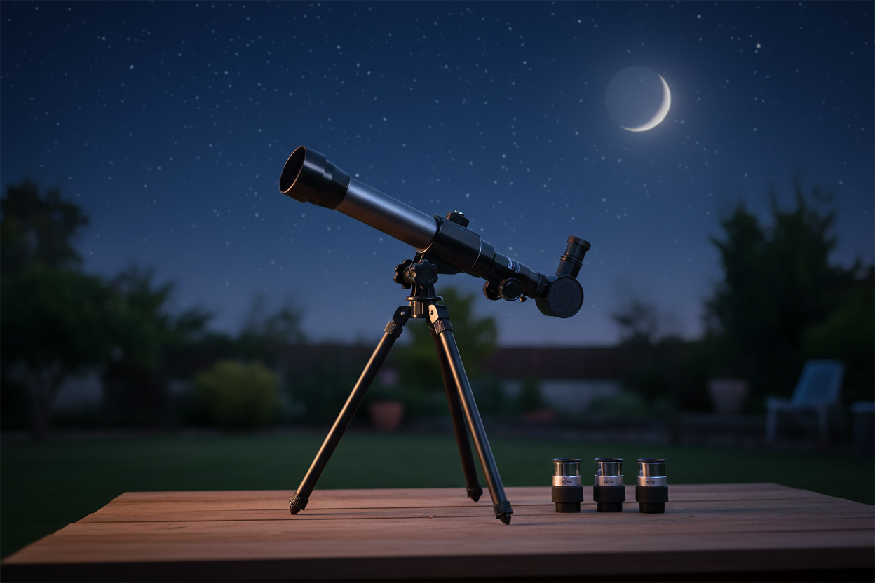 Télescope StarSeeker™ — 3 grossissements évolutifs