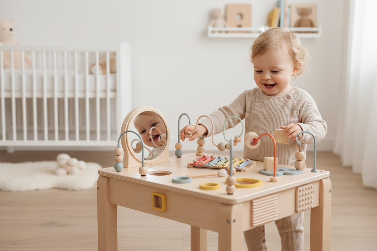 Table d'activité bébé – collection Petit Curio