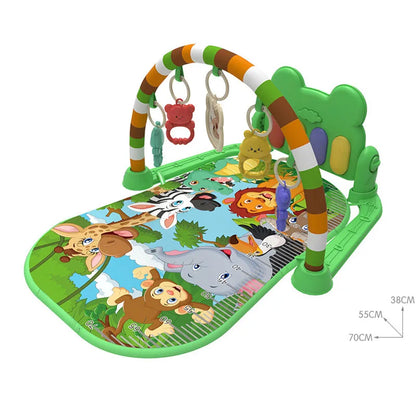 Tapis d'éveil musical avec piano à pédales et hochets PianoPlay pour bébé - Petit Curio