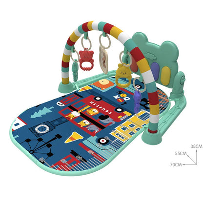 Tapis d'éveil musical avec piano à pédales et hochets PianoPlay pour bébé - Petit Curio