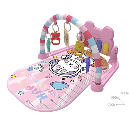 Tapis d'éveil musical avec piano à pédales et hochets PianoPlay pour bébé - Petit Curio