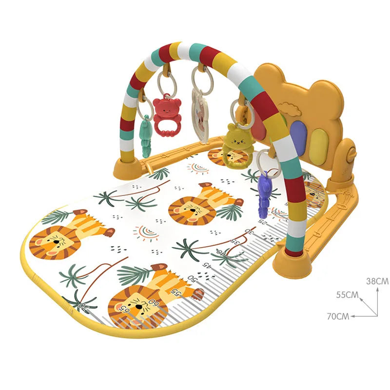 Tapis d'éveil musical avec piano à pédales et hochets PianoPlay pour bébé - Petit Curio