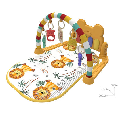 Tapis d'éveil musical avec piano à pédales et hochets PianoPlay pour bébé - Petit Curio