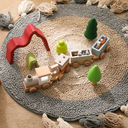 Train en bois d'anniversaire avec blocs numérotés Anniv'Loco - Petit Curio