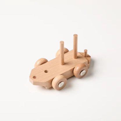 Train en bois d'anniversaire avec blocs numérotés Anniv'Loco - Petit Curio